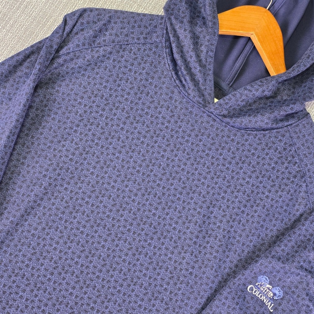 Colonial Country Club x Peter Millar Shirt Mens XL Navy Fractured Skulls Hoodie